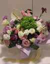 mix roses basket