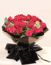 red rose round bouquet