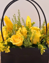 yellow flower basket for her